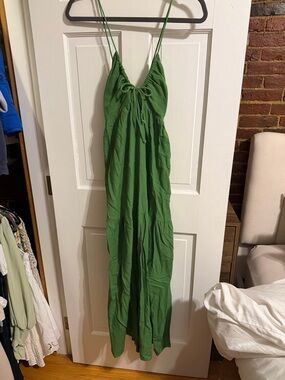 Linen maxi dress